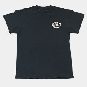 Men's Colt .45 Black Tshirt Size Small, Thrashed